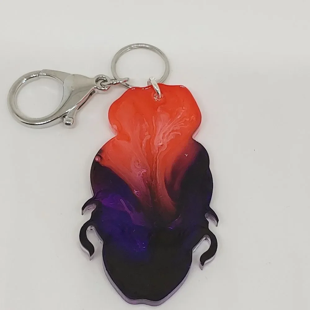 Keychains Women's Skulls Tie dye
